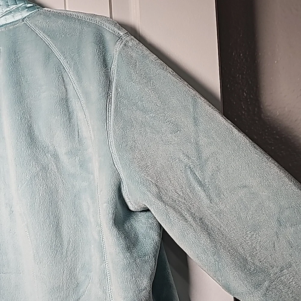 Pendleton XL fuzzy fleece jacket, aquamarine teal - Picture 11 of 16